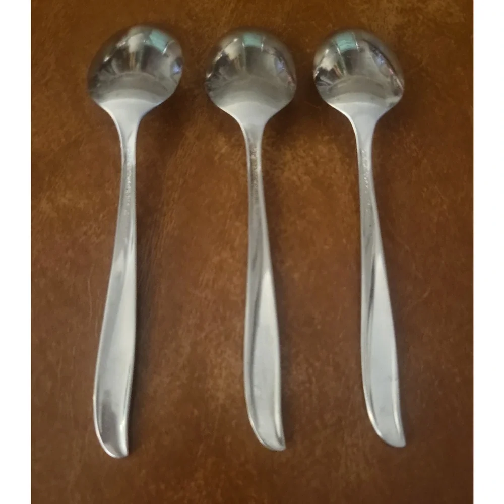 3 Piece Set Oneida Community Stainless Twin Star Teaspoons VTG Cottagecore MCM
